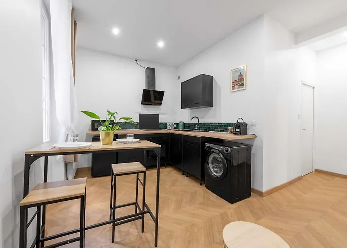Le Verdoyant - T2 Moderne - Proche Gare Apartment *